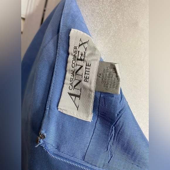 4P Casual Corner Annex Petite Blue Suiting Skirt - Picture 7 of 7